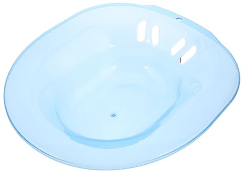 DECORNIJIA Sitzbad für Toilette Blau Benutzerfreundliches Sitzbad mit Großem Fassungsvermögen Einfach zu Reinigen für Wochenbett und Schwangerschaftspflege Geeignet für Zuhause Pflegeheim