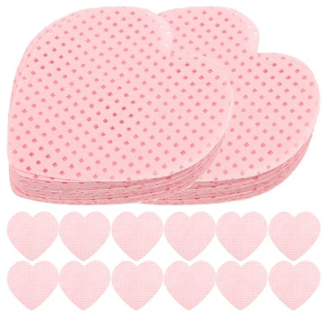 HEALEEP 200 Fusselfreie Nagelreinigungstücher aus Weicher Baumwolle Herzförmige Nagellackentferner Pads für Nagelpflege zu Hause und Salon