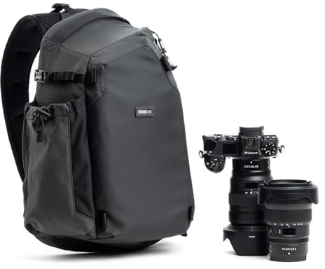 MindShift Think Tank PhotoCross 14L Sling Bag for DSLR and Mirrorless Camera, 14 Liters (Basalt Black)
