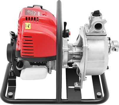 Moteur à essence portable 4 temps, moteur à quatre temps, pompe à eau pour irrigation et drainage, autonome, haute performance avec entonnoir, pour agriculture et jardin, 38 cc, 1,2 kW, 135 l/min
