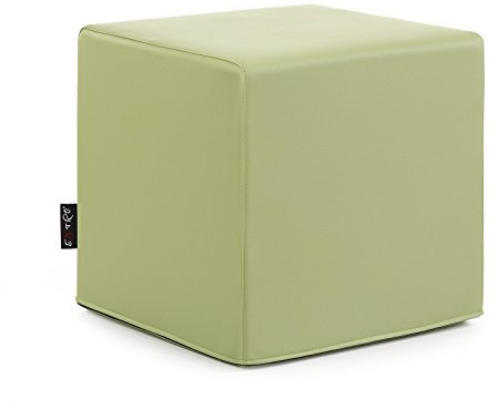 CUBO Pouf Ecopelle Lime Design Mis. 45X45 H.45 SFODERABILE Disponibile in 10 Colori SFODERABILI Struttura Interna in Poliuretano ESPANSO da Seduta Senza Vassoio in PLEXIGLASS Senza Fodera di Ricambio