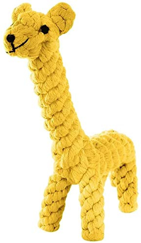 Dog Pet Puppy Chew Toys for Teething Boredom Dogs Rope Ball Knot Training Teeth Dogs Treats Toys for Small Middle Dog (Giraffe)