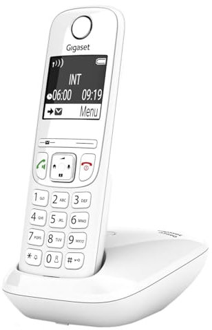 Gigaset AS690 - Schnurloses DECT-Telefon - großes, kontrastreiches Display - brillante Audioqualität - einstellbare Klangprofile, Freisprechfunktion - Anrufschutz, weiß [Deutsche Version]