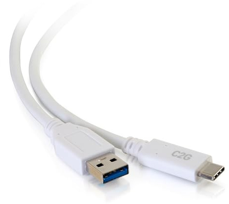C2G 3M USB-C® Male to USB-A Male Cable - USB 3.2 Gen 1 (5Gbps) Compatible with Samsung Galaxy S10, S9, MacBook, Huawei P10, P9, Sony XZ, HTC 10 and More