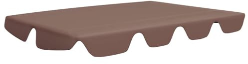 vidaXL Replacement Canopy for Garden Swing Brown 150/130x105/70 cm