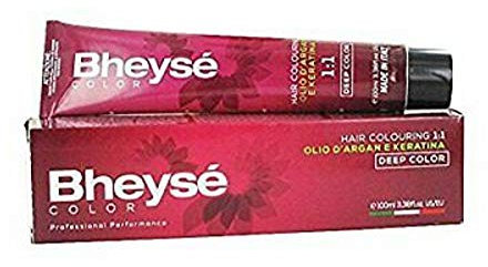 Bheysè color- colore per capelli 1:1 con olio di argan e keratina, 8.01 BIONDO CHIARO NATURALE CENERE (100ml)