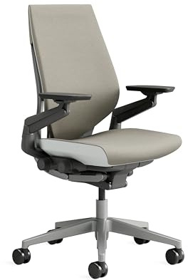 Steelcase Ergonomischer Bürostuhl: Gesture, 360°-Armlehnen, Trüffel | Leicht montierbar, Universalrollen, Premium-Materialien, bis 180 kg und 190 cm, sitzkomfort