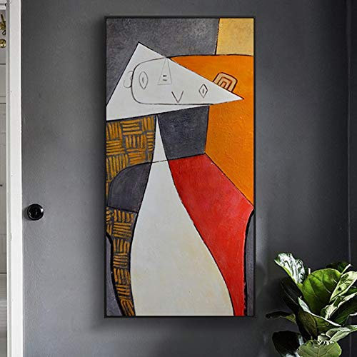 Abstrakte Ölgemälde auf Leinwand von Picasso Berühmte Kunstreproduktionen Wand Giclée Gedruckt Auf Leinwand Gerahmte Bilder 55x110cm (22x43in) Mit Rahmen
