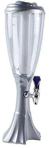 FXNFXLA Distributeur De Tour De Bière, Facile à Nettoyer, Distributeur De Boissons avec Tube De Glace en Acier Inoxydable Réutilisable, pour Bar Restaurant Buffet Familial(Size:3L,Color:ré)