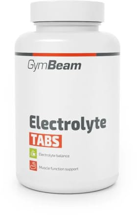 GymBeam Elektrolyt TABS - Elektrolyte Tabletten für Hydratation und Muskelfunktion, unterstützen bei Müdigkeitn, vegan, mit Natrium, Kalium, Magnesium, Kalzium und Chlorid, 90 tabs