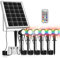 MEIKEE Solarlampen für Außen mit Fernbedienung 10 Farbe 30 Zyklusmodi Gartenbeleuchtung Bunt Auto ON/OFF Timer Gartenleuchte IP66 Wasserdicht Solarstrahler für Außen Garten Pfad Bäume Balkon 6 Stück