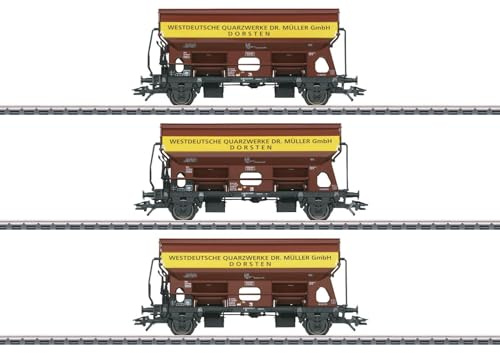 Märklin 46335 H0 3er-Set Schwenkdachwagen Tdgs 930 Westdeutsche Quarzwerke der DB