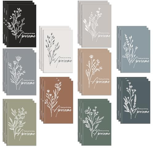 Feifeiya Mini-Motivationsnotizbücher, Großpackung, inspirierend, kleine Taschennotizblöcke, Mitarbeiter-Wertschätzung, Mini-Tagebuch, Bürobedarf, Geschenke für Team, Kollegen, Mitarbeiter, 30 Stück