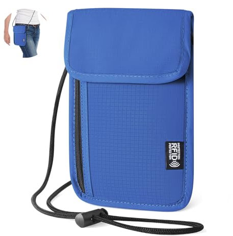 Desing Wish Brustbeutel Damen Herren Brusttasche Kinder Mädchen Jungen Klein Wasserdichte Reisegeldbeutel Diebstahlsichere Tasche Chest Bag Sicherheitstasche Reise Reisepass Organizer mit Rfid Schutz