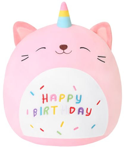 Xfrog Cat Plush Pillow 10 Cute Birthday Plushies Kawaii Unicorn Plush Toys Gifts for Kids 25CM