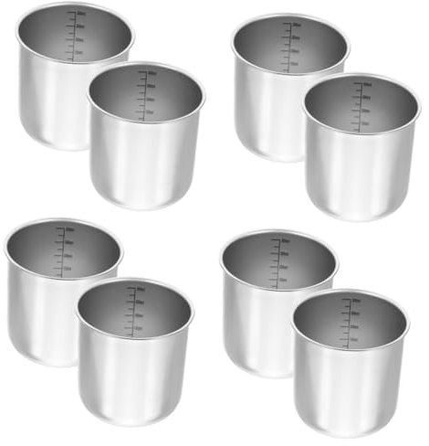 ABOOFAN 8pcs Flour Container Old-Fashioned Rice Measuring Cup Kitchen Table Centerpiece Practical Design
