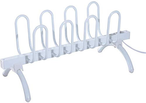 LJPZYOY Sèche-Chaussures électrique autoportant, 4 Paires, Chauffage à Sec, Support de Rail de démarrage, déshumidificateur, 70x30x31.5cm, Blanc