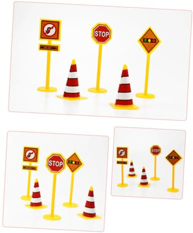 VICASKY Cartoon-kuchen- -set Transport-kuchenaufsätze Straßenschild Kuchenaufsätze Für Geburtstagsfeiern