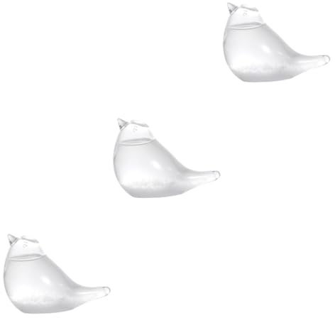 QUMIIRITY 3stücke Kreative Tischdekoration Glasvogel Sturmglas Wetterflasche Hochborosilikat Stilvolle Wettervorhersage Für Zuhause Und Büro Für Freunde Und Familie