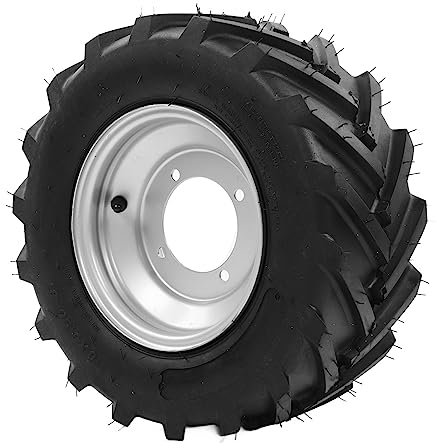Brilluxa Neumático de Repuesto con Buje 16x6.50-8, Rueda para ATV UTV Cortacésped Vehículo Agrícola, Montaje de Llanta Integrado, Llantas para Tractores