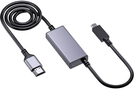 Storage Bag Convertisseur USB C vers HDMI Sortie 4K PD60W pour Multimoniteur, travail, divertissement, ordinateur portable, station d'accueil faible consommation