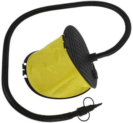 UTHCLO Fußpumpe Blasebalg mit Adaptern für Luftmatratze Camping Luftbett Aufblasbare Matratze Schnelles Aufpumpen und Ablassen für Outdoor und Boot