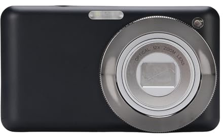 Tangxi Fotocamera Digitale 4K, 64MP HD Zoom Ottico 10X Zoom Digitale 2X Autofocus Fotocamera WiFi con Schermo da 3 Pollici, Compatta con Flash per la Fotografia (BLACK)