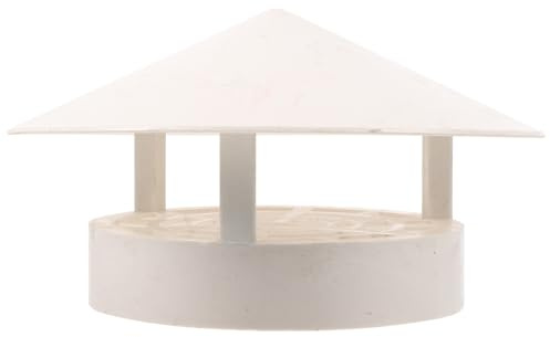 MOBUTOFU Cappuccio Antipioggia per Sfiato Tetto 160-250 Mm in Pvc Resistente, Copertura Ventilazione Condotti Protezione Vento e Pioggia per Stufa e Scarico Aria