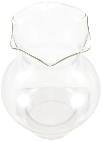Zerodeko Paralume in Vetro Trasparente per Lampada Olio da 3cm di Diametro, Copertura Antivento per Lampada Cherosene 28 Fori, per Decorazione Casa Vintage