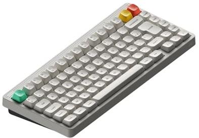 nuphy Clavier mécanique sans Fil Node75 (ISO-FR AZERTY) | clavier personnalisable à 75 % avec touches remplaçables à chaud, 82 touches,connectivité Bluetooth/2,4 GHz/USB-C