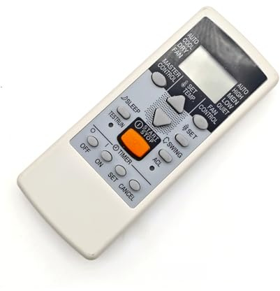 JZK AR-JE6 Telecomando sostitutivo per condizionatore d'aria per Fujitsu, per General, per Hiyasu, per Fuji-Electric, compatibile con ARJE6, ASY7FMAD, ASY12FMAD, ASY7FMBD