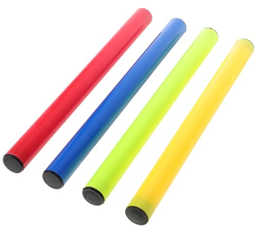 MOKKHNB 4 Bastoni Staffetta in Plastica e Ecologica per Gare, Accessori da Competizione e Adulti Colore Casuale