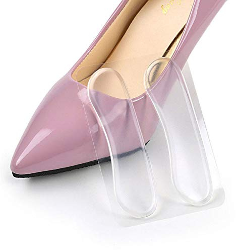 4pcs del silicone gel Heel Liner by Pedimendtm | silicone gel Heel Cushions | della presa antiscivolo tallone | solette per evitare vesciche dolore al tallone | | riduce le irritazioni | Foot Care