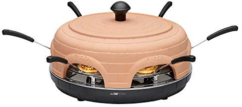 Clatronic PO 3682 macchina e forno per pizza 6 pizza(e) Nero, Terracotta 1100 W