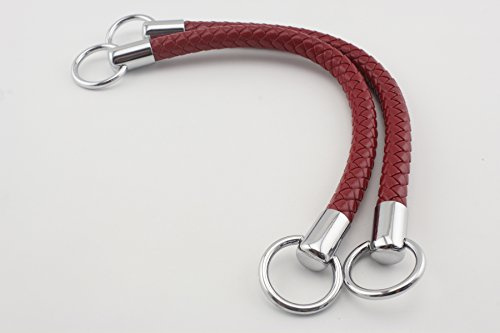 Red Hardware - Maniglia per borsa da 30,5 cm con manici in finta pelle all'uncinetto per borsa e borse per la sostituzione della maniglia 2 pezzi per lotto K9
