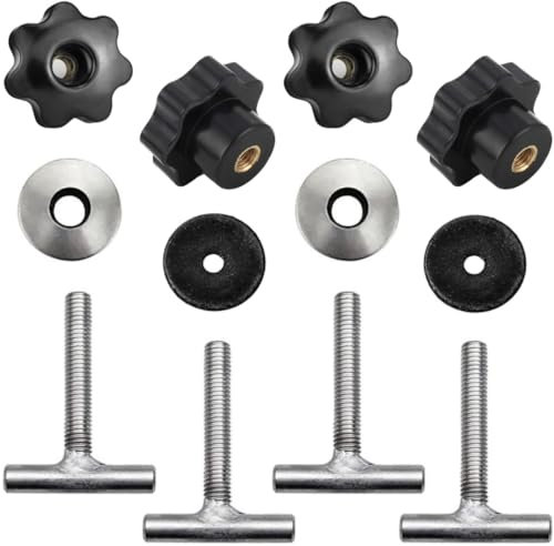 Twowinds Load Securing Screws Interior Guide Rail Anchor Fixing Screws for Fridge, Potty, Compatible with VW T5 T6 Multivan Transporter California 7h5883189e, 7h5883084c (4 lots)