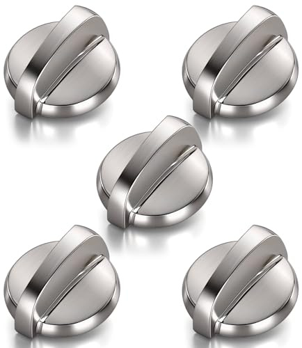 5 Pack WB03T10284 Oven Knobs Replacements for GE, 191D5100 Stove Knons Compatible with GE Range Stove Oven Replaces 1373043 AP4346312 AH2321076 EAP2321076 PS2321076
