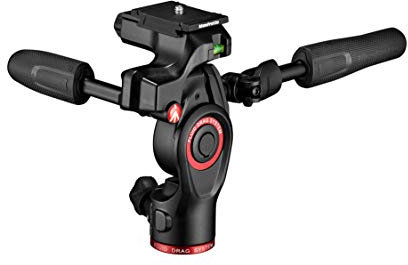 Manfrotto Befree 3-Way Live, Testa a 3 Vie per Treppiede, Testa Fluida in Alluminio per Fotocamera e Videocamera Fino a 6 kg, Compatta, Accessori Fotografia per Creazione Contenuti, Foto e Video