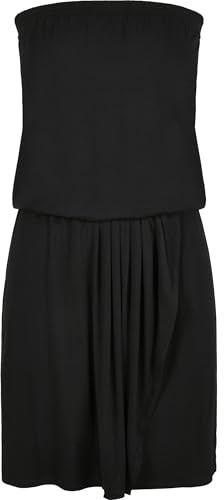 Urban Classics Ladies Viscose Short Bandeau Dress Vestido Informal, Negro, M-36/38/40 para Mujer