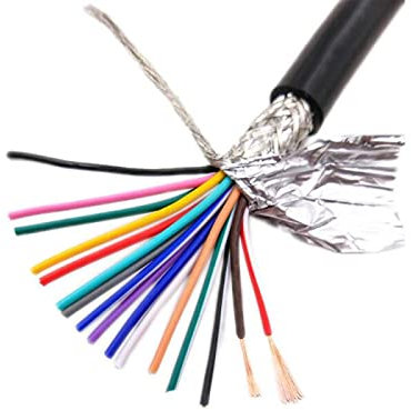 Wire and Cable 18AWG 0.75mm2 Multi-core Shielded Cable 16 cores 3 Meters