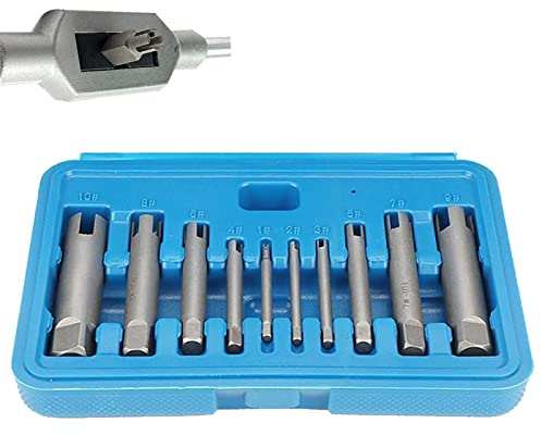 Gewindebohrer, Gewindebohrer-Entferner aus Stahl mit gebrochenem Kopf Abisolierter Gewindebohrer-Auszieher-Set(ten-piece set)