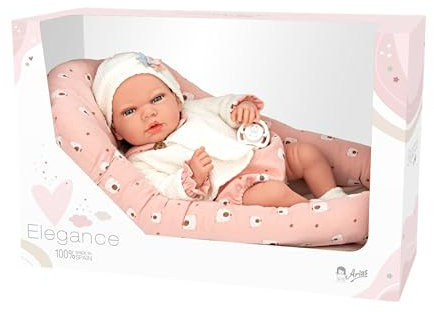 ARIAS Puppe Elegance 40 cm Andie C/Wickeltisch (Puppe mit Gewicht), 60684