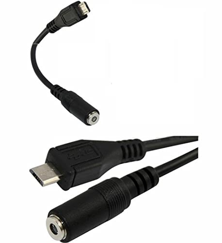 Mr Gadget Solutions® Micro USB 5pin Male to 3.5mm Female Headphone AUX Jack Audio Adapter Sync Cable