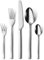 Set couverts de table, Hunnycook couverts de table 6 personnes, 30 pièces de couverts en acier inoxydable, Set de couverts avec fourchettes cuillères couteaux, poli miroir, résistant au lave-vaisselle