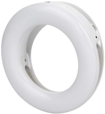 Mini-Ringlicht, 40 LEDs, Tragbares Clip-on-Ringlicht, Selfie-Licht 3200 K–6500 K Für Telefonfotografie, Video-Make-up