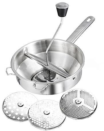 MILISTEN 1Stk Küchenmixer aus Edelstahl Werkzeuge zur Maischeherstellung Lebensmittelmühle für Tomatensauce Küchenutensilien Obst nützliches Werkzeug Kartoffelpüree liefert Kochwerkzeug