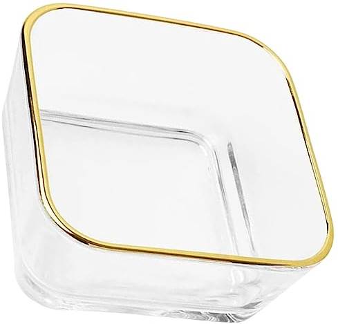 EXCEART Goldrand Papierklammer Halter Glas Organizer Für Schreibtisch Eleganter Papierclip Spender Für Büro Und Zuhause Vielseitige Aufbewahrungslösung Für Büroartikel