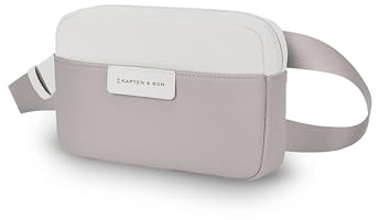 Kapten & Son Bauchtasche Bergen Crossbody Muted Clay 0,8 L | Bauchtasche Damen & Herren | Handtasche Rosébraun | Umhängetasche klein | ideal für Reisen, Alltag, City