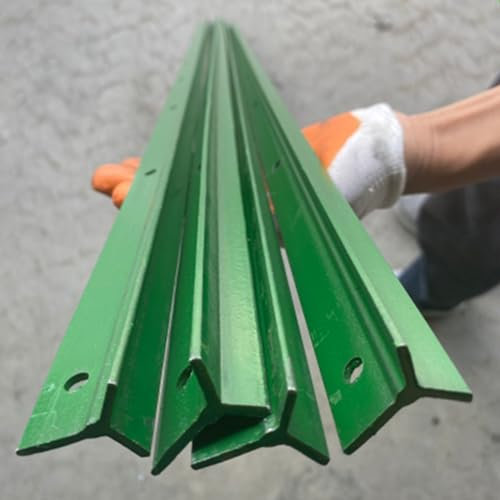 Confezione da 5/10 Pali in Metallo per Recinzione, Pilastri per Recinzioni Piccole per Carichi Pesanti con Fondo Appuntito Non Scavabile, Ancore per Angolari per Giardino/Cortile/Prati/Fattorie/Pati