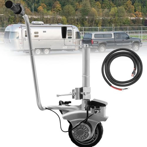 YANGYMM AnhäNger StüTzrad 12V Elektrische Rangierhilfe, 350W Motorisierter Jockey Wheel Trailer Jack Mit Max Load 2270 Kg,12V Elektrischer Jockey Wheel Mover, für Wohnwagen BootsanhäNger